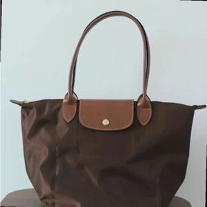 LONGCHAMP Le Pliage Original L Tote bag Cognac - Recycled canvas New